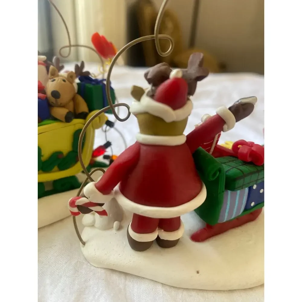 Kirkland Signature Jolly Holiday handmade clay ornaments, likely  a vintage set